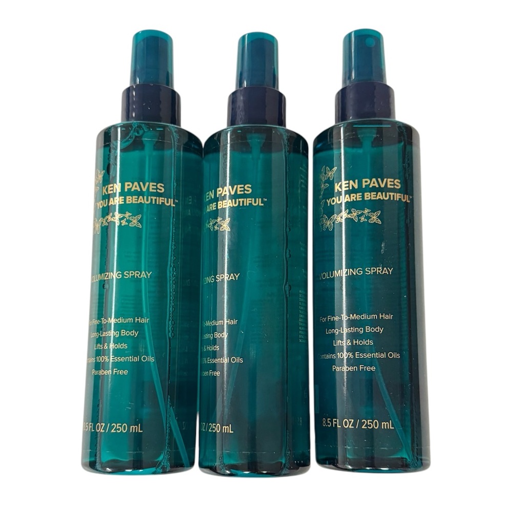 NEW Ken Paves You Are Beautiful Volumizing Spray 8.5 Ounce 3-Pack Essential Oils